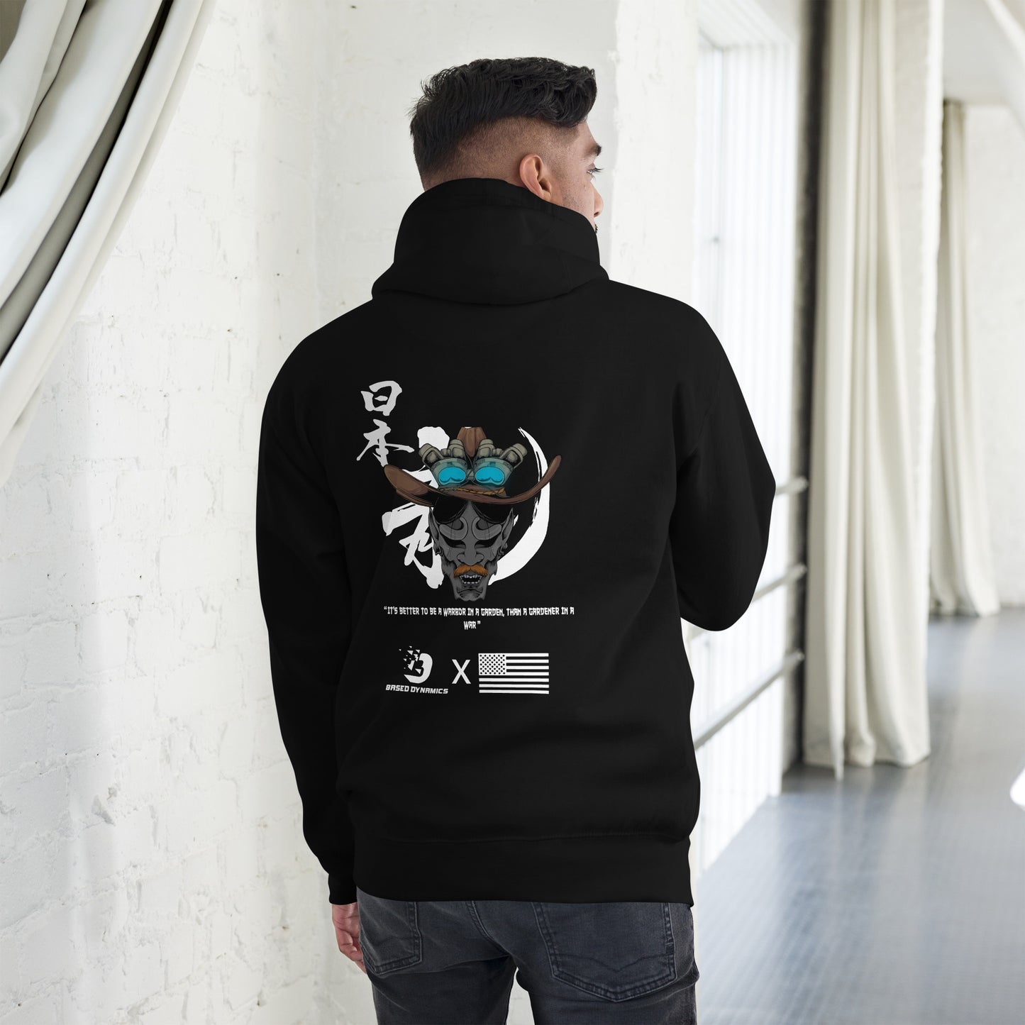 BASED "Oni vision" Hoodie (Athletic fit) | Based Dynamics