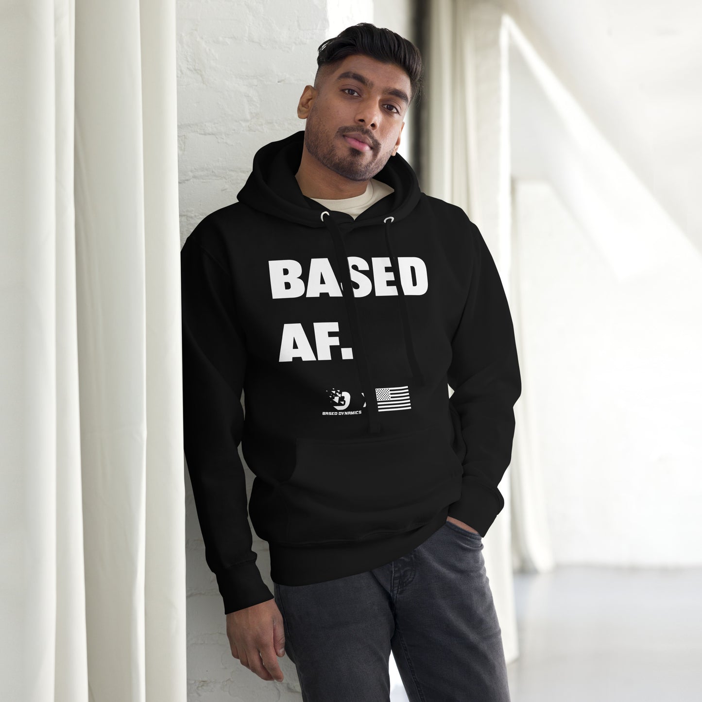 BASED AF Hoodie (Athletic fit) | Based Dynamics