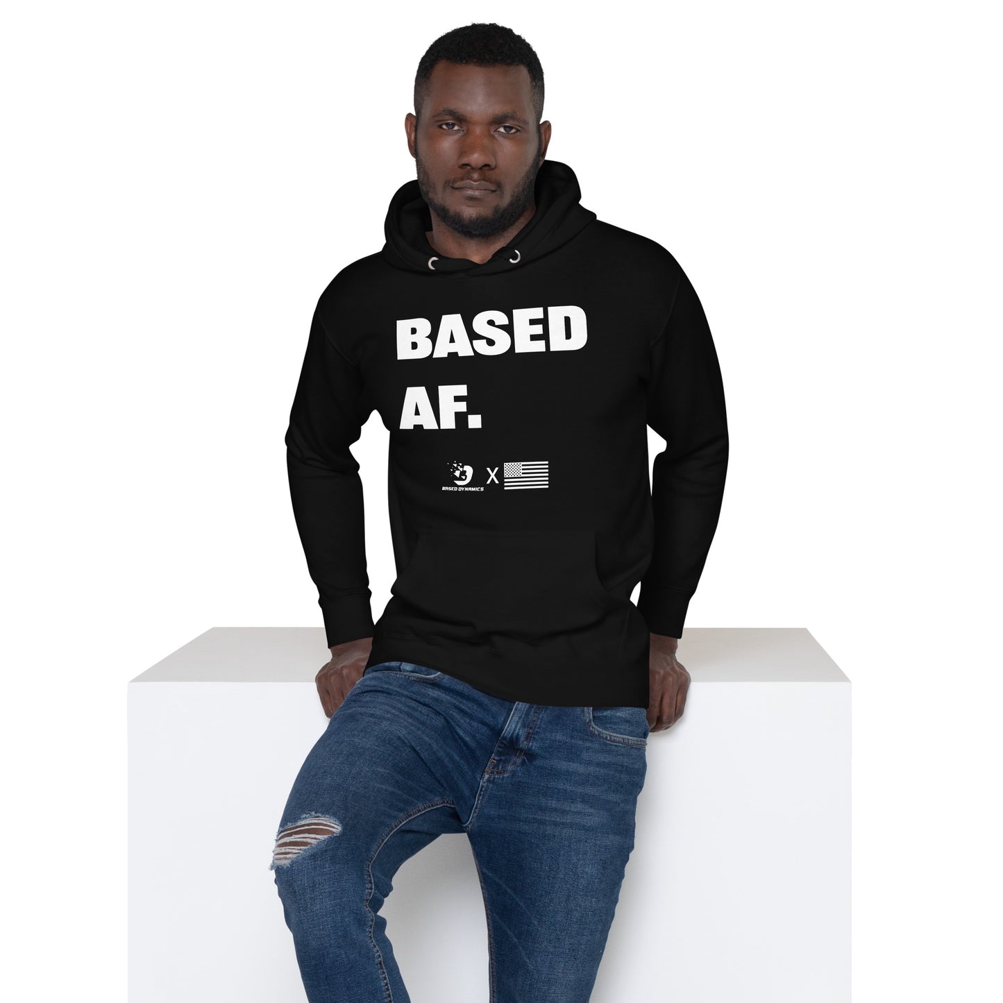 BASED AF Hoodie (Athletic fit) | Based Dynamics