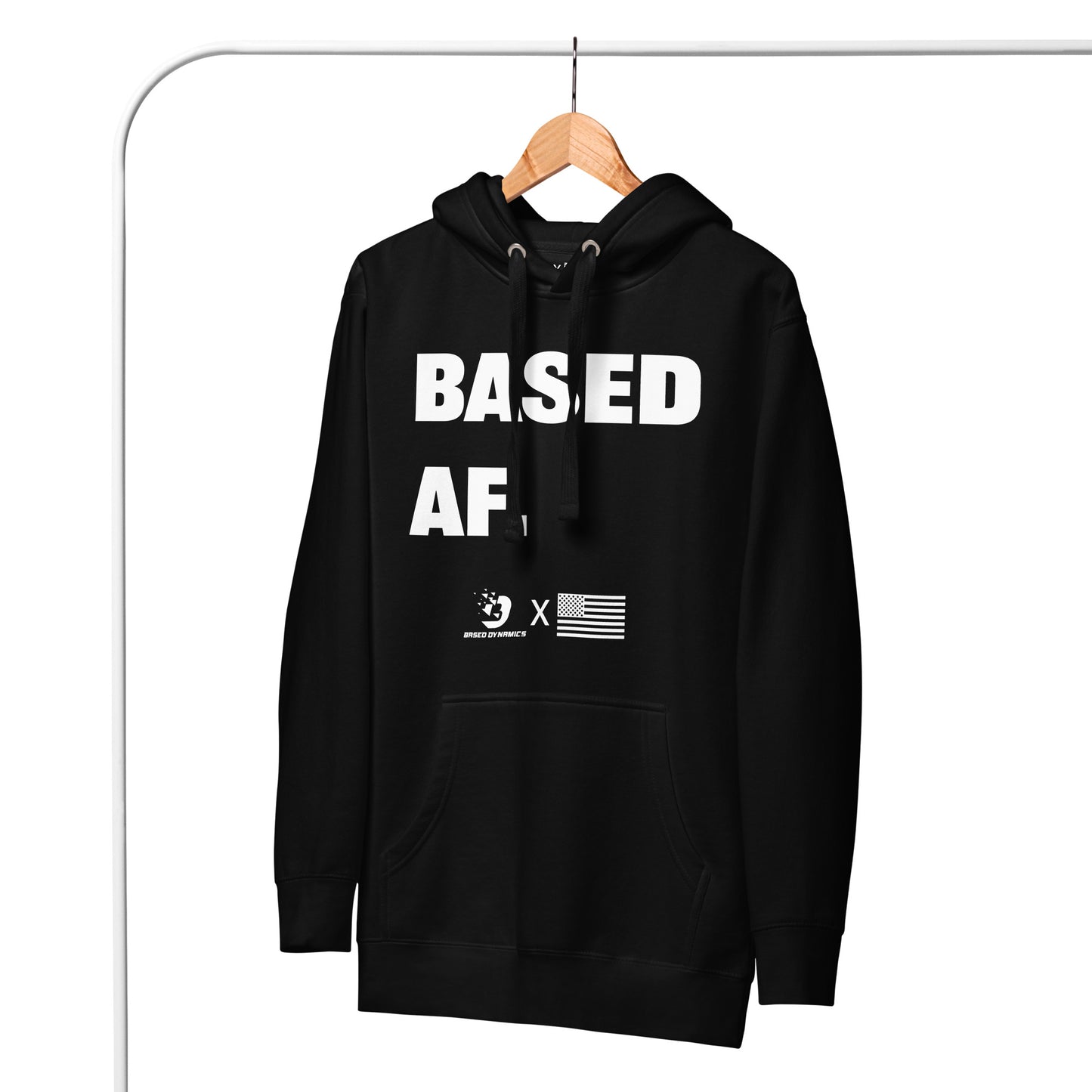 BASED AF Hoodie (Athletic fit) | Based Dynamics