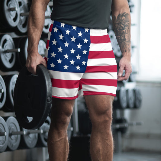 Performance meets Style: Why Based Dynamics Men's American Flag Running Shorts are a Must-Have