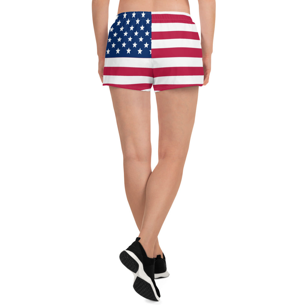 Based Dynamic's Patriotic American flag Training Shorts (women's)