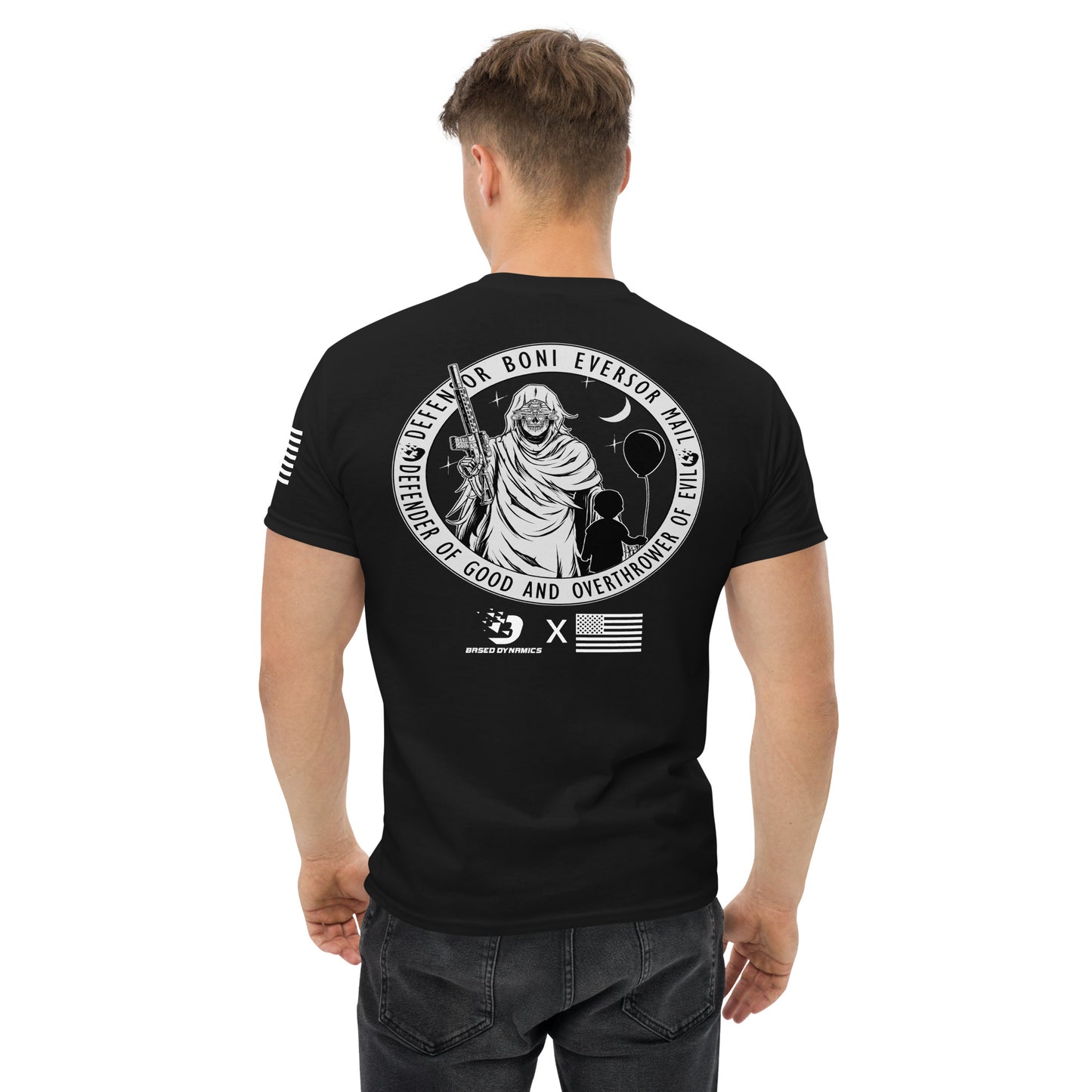 Defender of Good Destroyer of Evil  grim Reaper T-Shirt | Based Dynamics