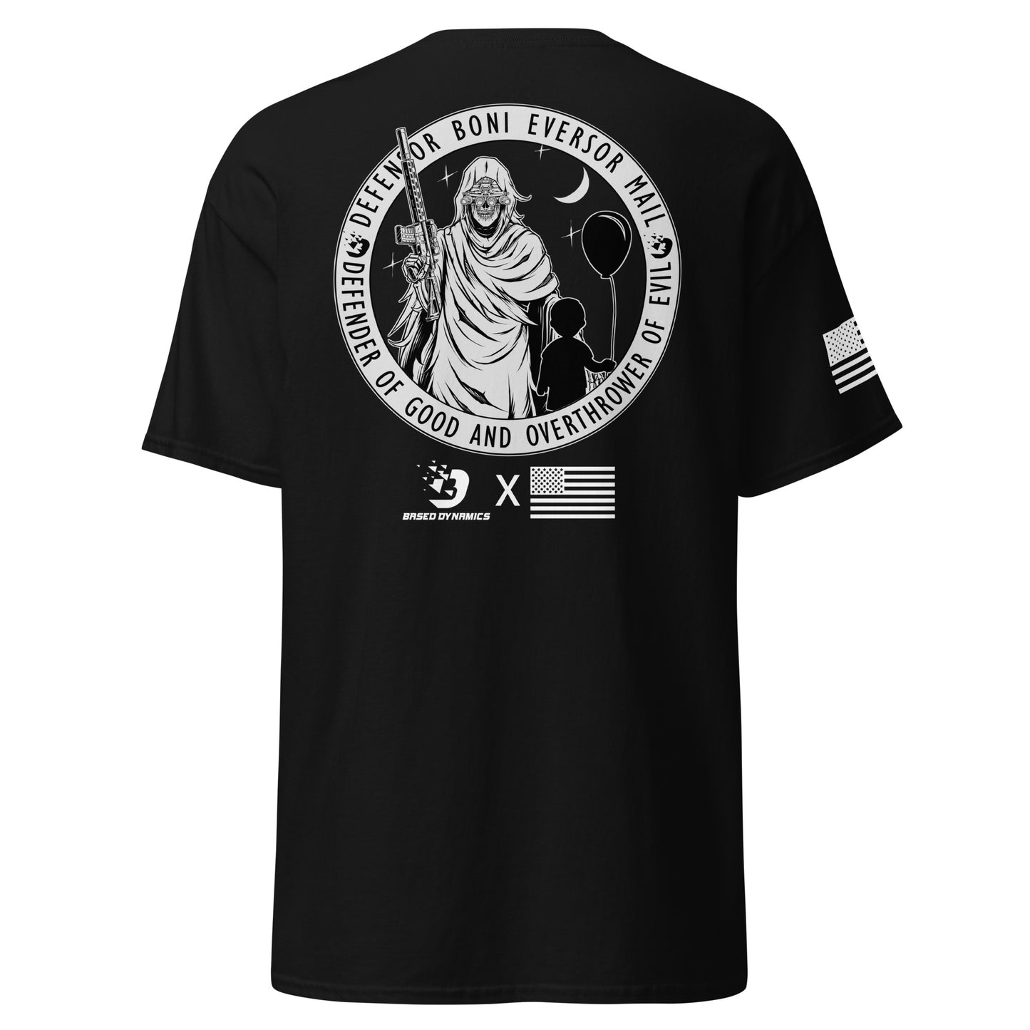 Defender of Good Destroyer of Evil  grim Reaper T-Shirt | Based Dynamics