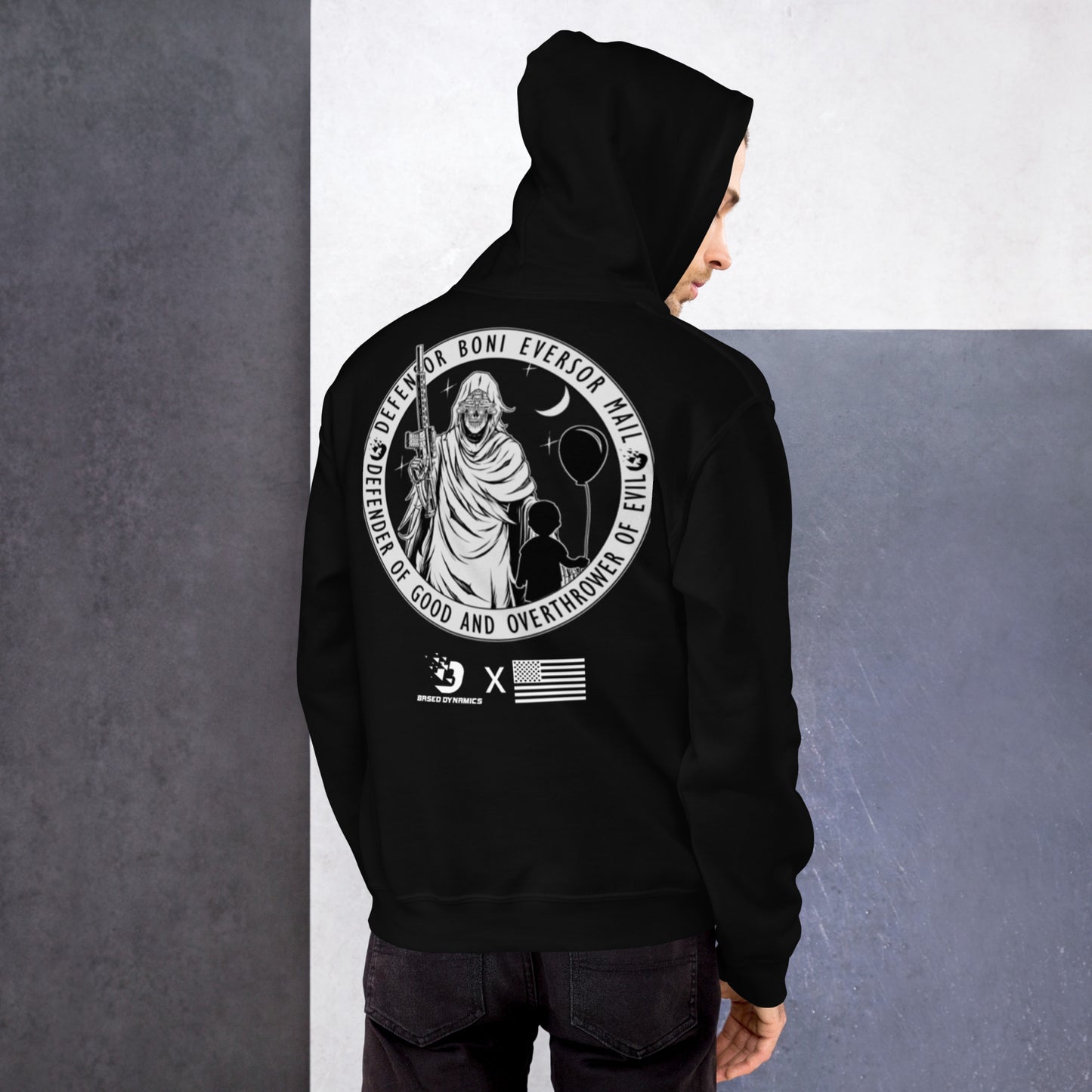 Defender of Good Destroyer of Evil Grim Reaper Hoodie | Based Dynamics (Standard fit)