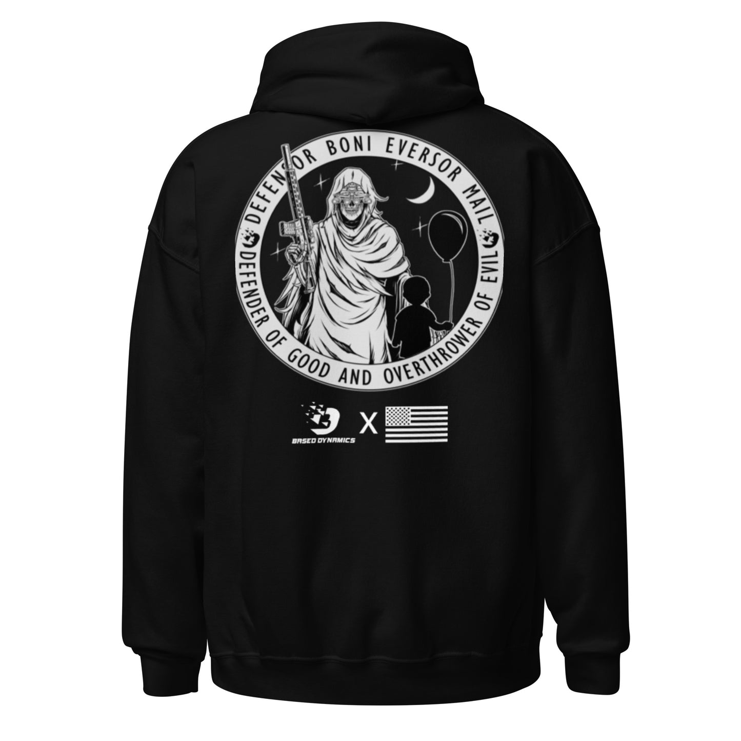 Defender of Good Destroyer of Evil Grim Reaper Hoodie | Based Dynamics (Standard fit)