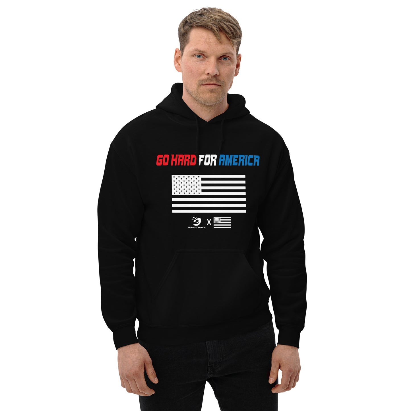 Go Hard for America Hoodie (standard fit)