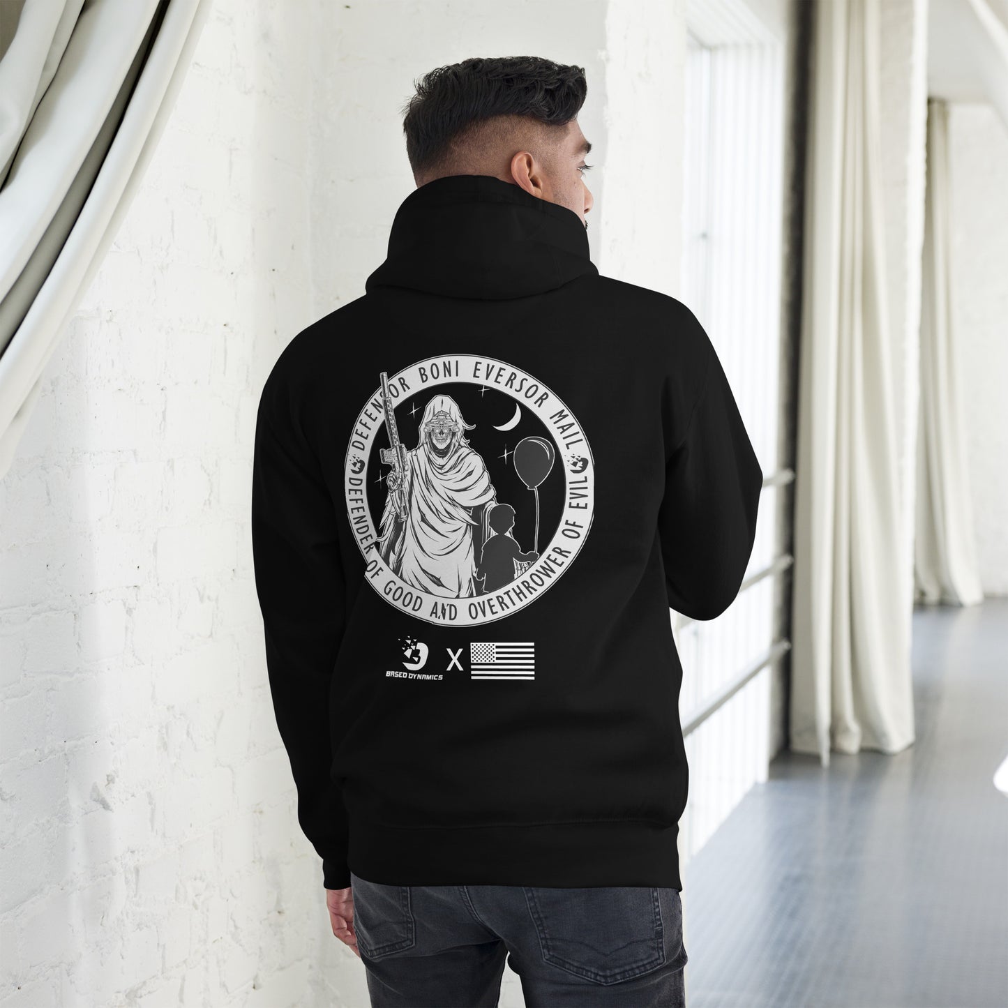 Defender of Good Destroyer of Evil Grim Reaper Hoodie | Based Dynamics