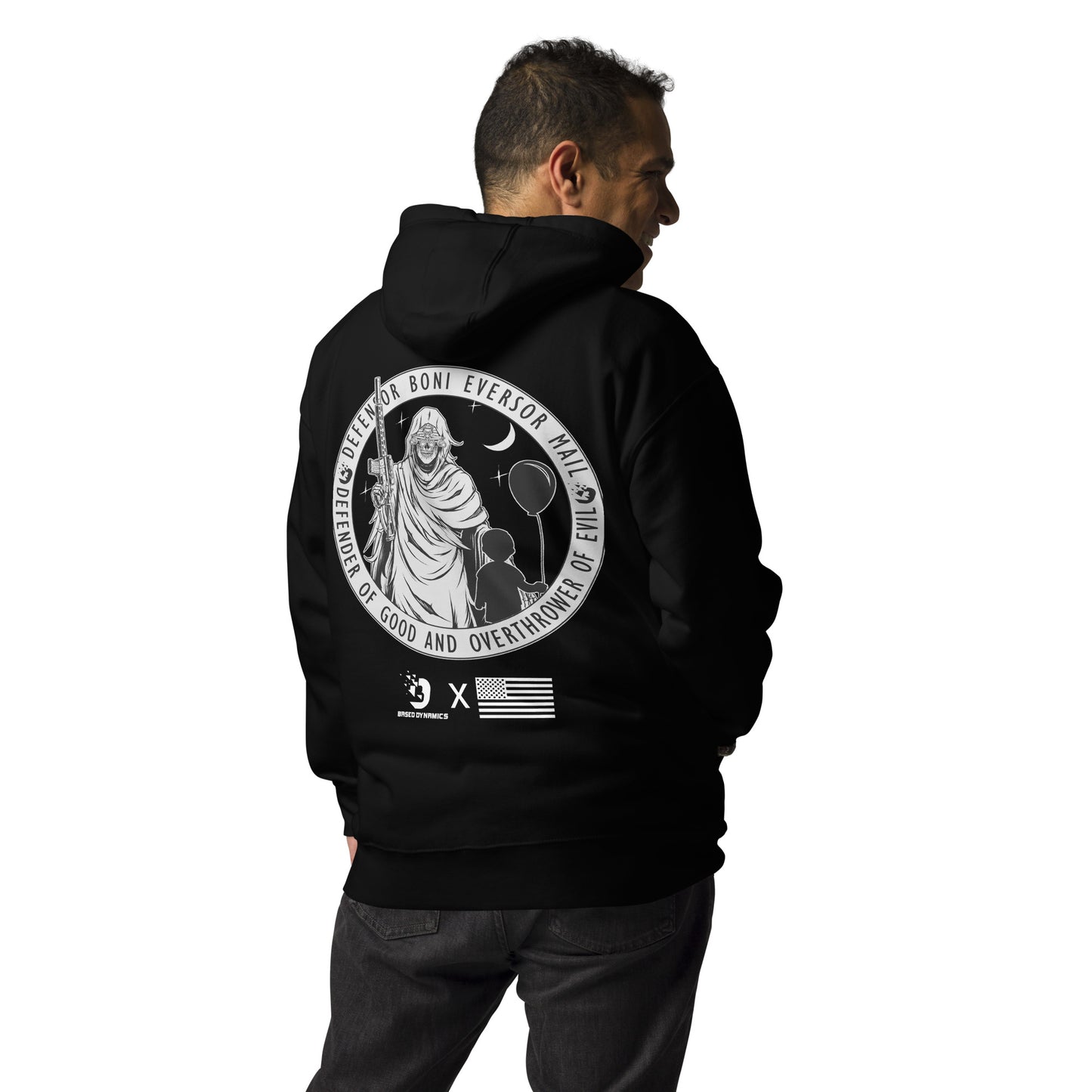 Defender of Good Destroyer of Evil Grim Reaper Hoodie | Based Dynamics