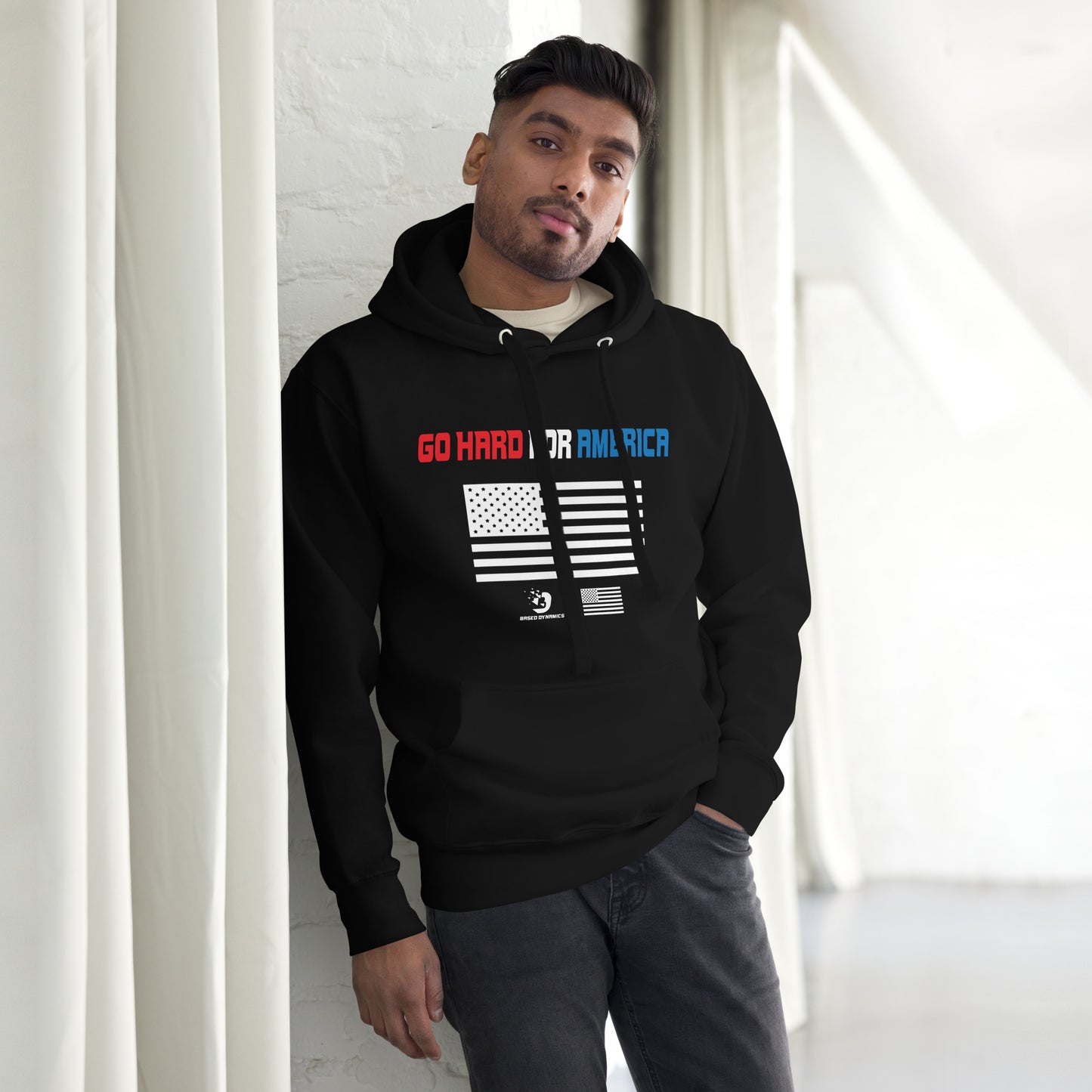 Go hard for America Hoodie (Athletic fit)