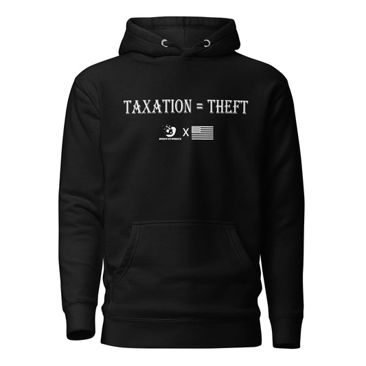 Taxation is Theft Hoodie (Athletic fit) | BASED DYNAMICS