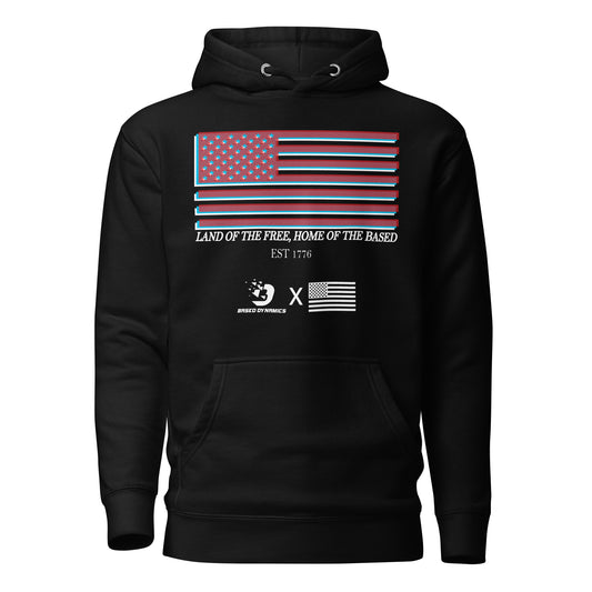 Land of the free Hoodie (Athletic fit) | Based Dynamics
