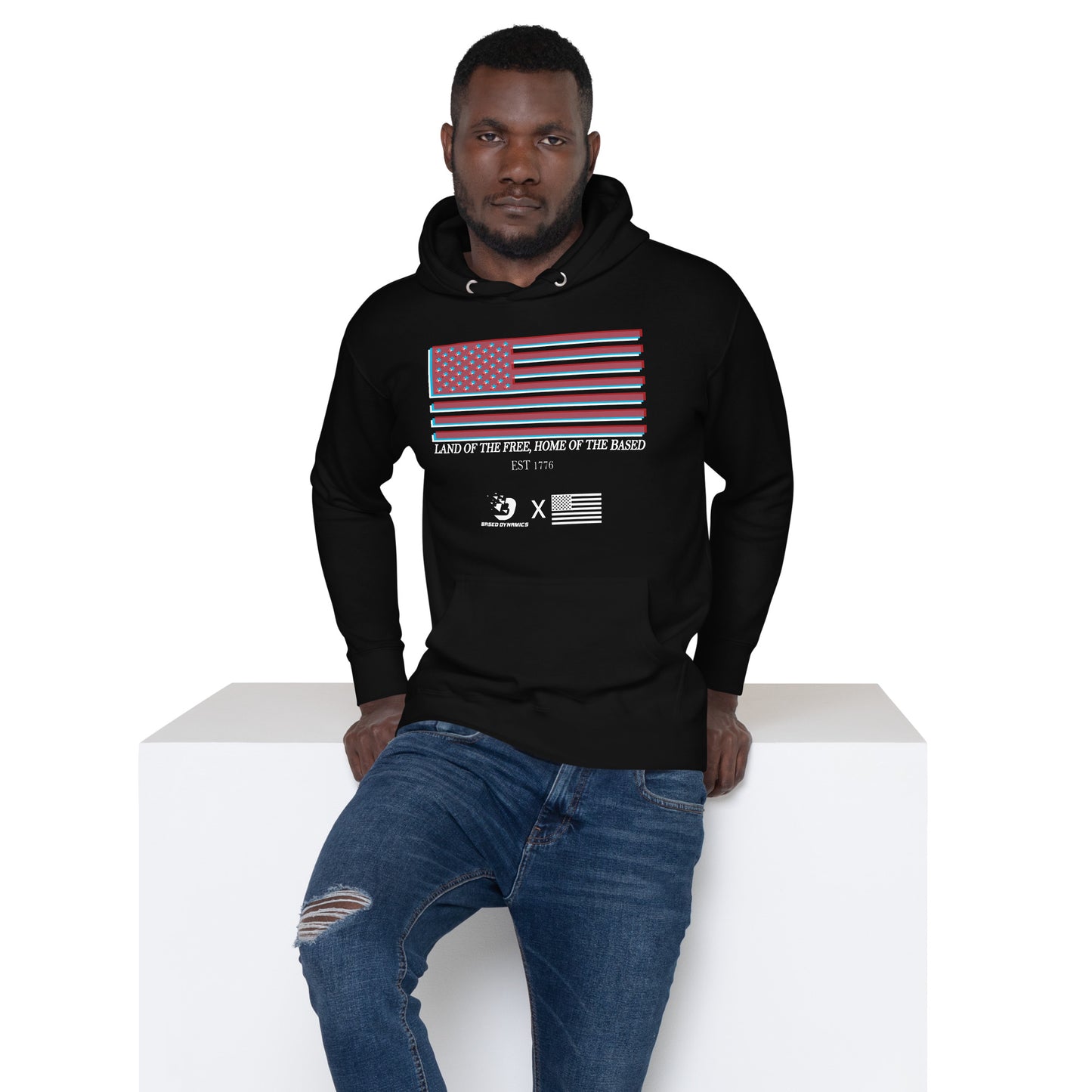 Land of the free Hoodie (Athletic fit) | Based Dynamics