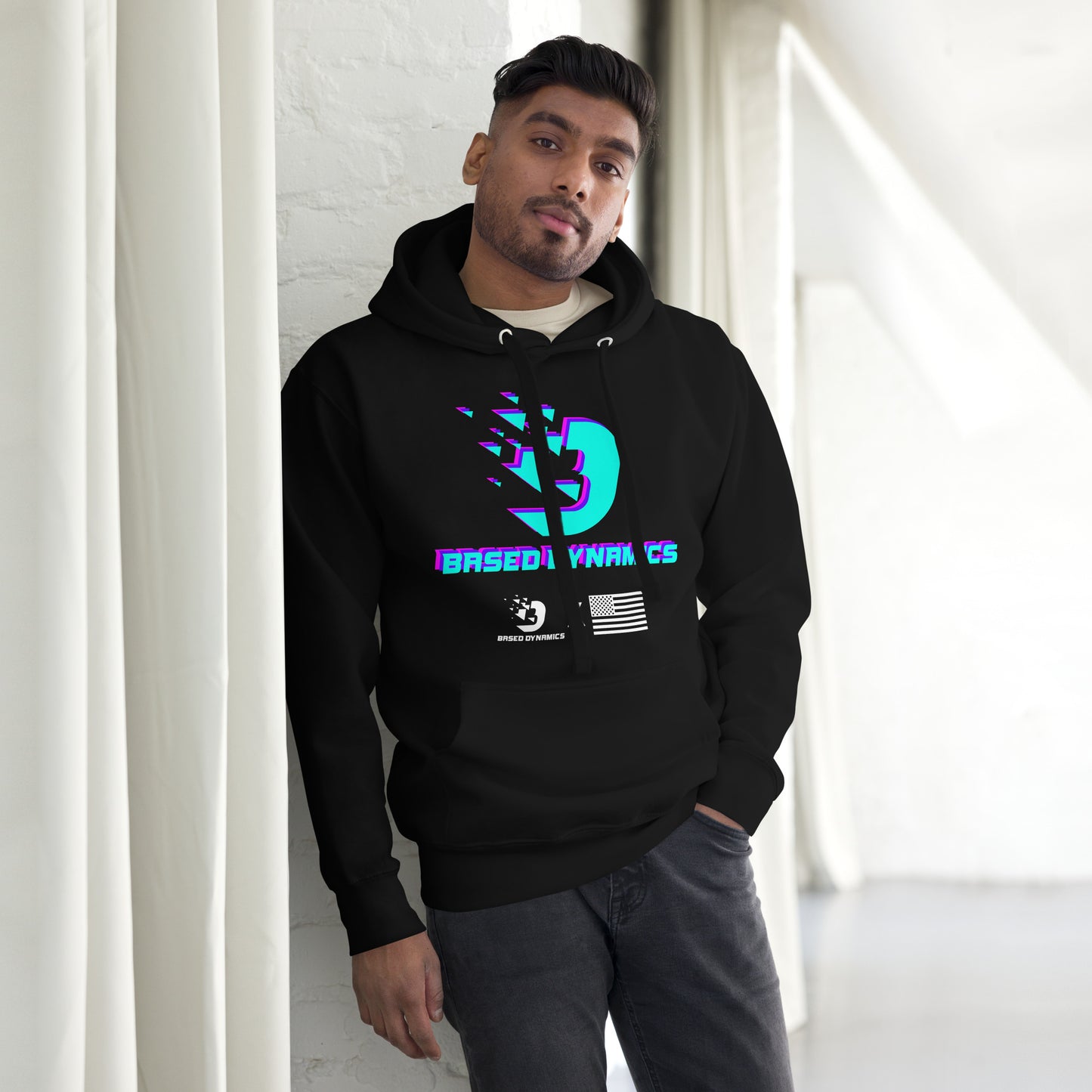 Based Dynamics neon Hoodie (athletic fit)