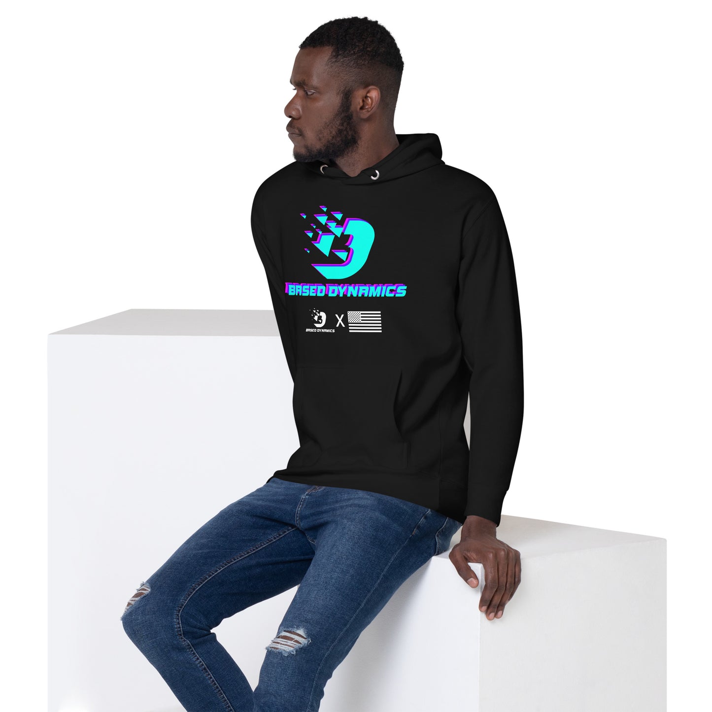 Based Dynamics neon Hoodie (athletic fit)