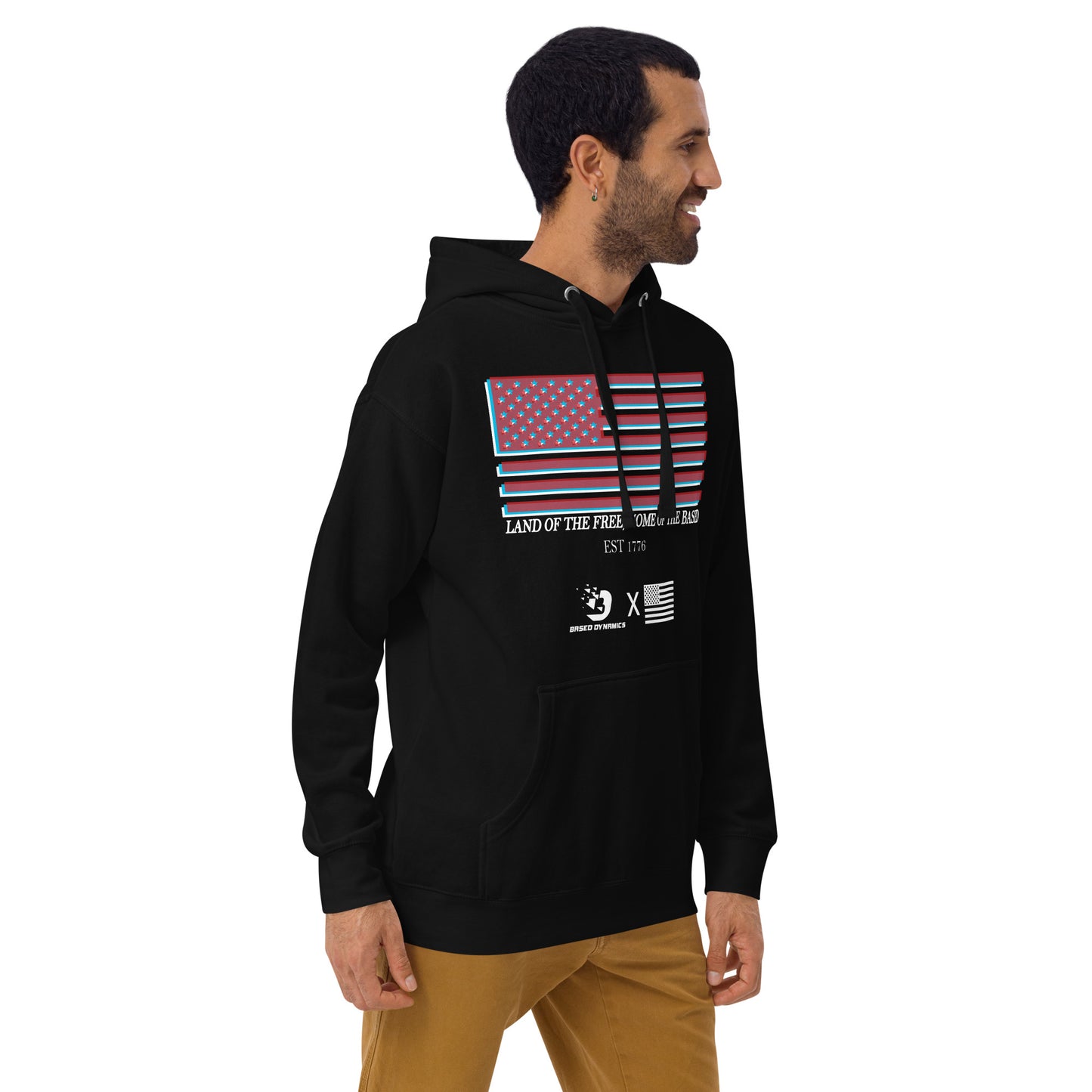 Land of the free Hoodie (Athletic fit) | Based Dynamics